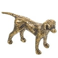 thumbnail image 4 of FOMIYES Golden Brass Dog Ornament Fine Craftsmanship Indoor Decorative Table Figurine, 4 of 8