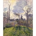 thumbnail image 2 of Camille Pissarro 15x17 Gold Ornate Wood Frame and Double Matted Museum Art Print Titled - The Bell Tower of Bazincourt (1885), 2 of 4