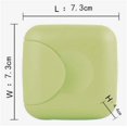 thumbnail image 3 of Travel Soap Box Handmade Waterproof Leakproof Square Small Soap Dish Sealed Box Portable Outdoor Accessories 2 Pcs Green, 3 of 4