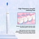 thumbnail image 4 of Cepillo de dientes eléctrico automático para adultos | Tecnología de vibración sónica con 4 cabezales | Recargable por USB y resistente al agua | Blanco, rosa y azul, 4 of 6