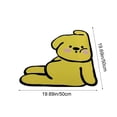 thumbnail image 3 of Tuvgenk Waterproof Bathroom Rugs Quick Dry Non Slip Bath Mat Yellow 2'X2' Small Novelty Shower Mat, 3 of 6