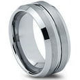 thumbnail image 4 of Charming Jewelers Tungsten Wedding Band Ring 8mm for Men Women Comfort Fit Beveled Edge Polished Lifetime Guarantee, 4 of 5
