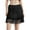 black, variant on Elippeo Women's Fashion Mini Skirts Mid-Rise Pleated Lace Skirts Spring Summer Casual Short Skirts