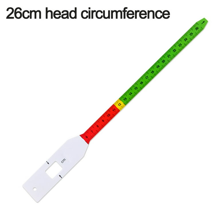 Non-Stretchable Plastic Head Circumference Tape Measure Ruler