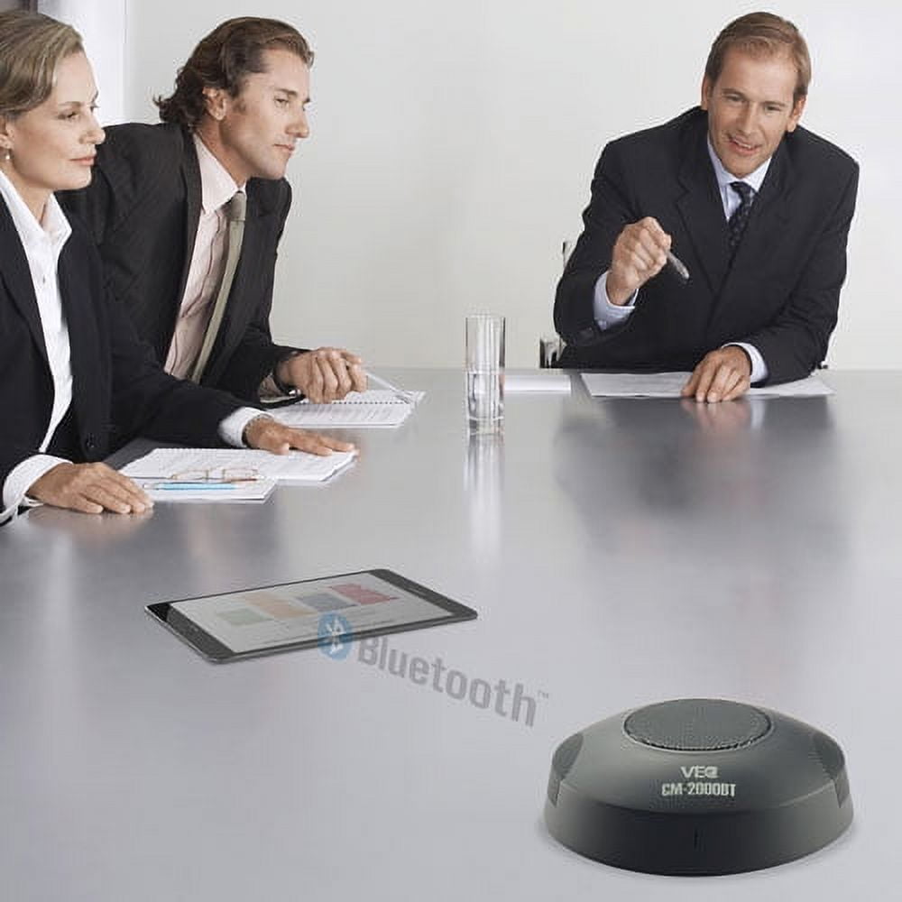 VEC CM-2000BT Bluetooth Desktop Conference Microphone with Playback Speaker
