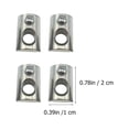 thumbnail image 2 of AURARMLET 100Pcs Hammer Shaped T Slot Nut for Positioning in Construction Projects 0.6x0.35x0.35in, 2 of 8