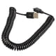 thumbnail image 4 of Línea De Conexión Cable de datos Espiral en espiral USB 2.0 A macho a Micro USB B 5 pines adaptador cable de resorte, 4 of 8