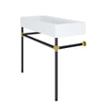 thumbnail image 5 of Sink Vanity Cabinet, Wall Mount, White Black, Ceramic, Stainless, Modern Contemporary, Hotel Bedroom Bathroom Master Suite Guest, 5 of 8