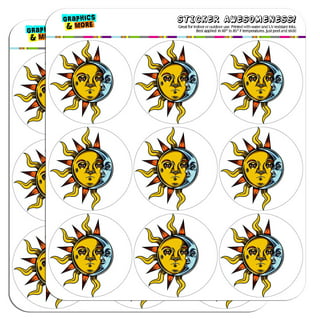 Sun Sunshine Aesthetic Moon Stickers 50Pcs Decals Wholesale sticker  supplier 