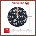 thumbnail image 2 of Sikiie Lilies Flowers Nativity Christmas Tree Skirt, Jesus Christian Winter Holiday Tree Mat Decoration(30-48IN)48", 2 of 6
