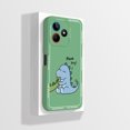 thumbnail image 1 of For Realme Note 50 Case RMX3834 Cute Panda Dinosaur Liquid Silicone TPU Soft Cover For OPPO Realme Note 50 Note50 Capas Fundas GreenA03 For Realme Note 50, 1 of 6