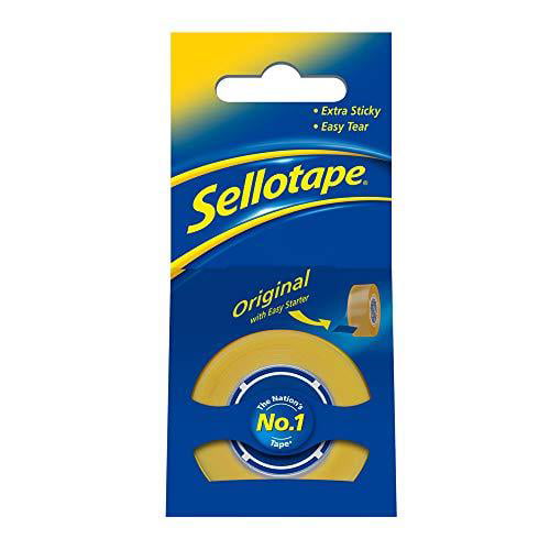 Sellotape Brand Original Golden Packing Wrapping Tape Hand Dispenser Sticky Pads 