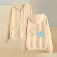 thumbnail image 2 of Erwazi Womens Oversized Hoodies Zip Up Hoodie Trendy Star Printed Cozy Hooded Sweatshirt Fall Winter Clothes with Pockets, 2 of 3