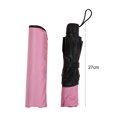 thumbnail image 6 of Pebbuoy Sun Protection Umbrella Tri-fold Windproof Rainproof Wave Edge Vinyl Umbrella Compact UV Blocking Parasol with Cover Bag for Rain And Sun, 6 of 7