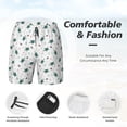 thumbnail image 5 of Balery Hand Drawn Turtle Mens Swim Trunks Swim Shorts for Men Quick Dry Inseam Beach Shorts with Compression Liner Pocket-, 5 of 9