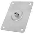 thumbnail image 3 of KAKOWELY Electronic Mounting Plate Guitar Jack Socket Plate Curved Recessed Rectangle Style Output Jack Plate Musical Instruments Part Silver,4.72X"X3.54"X0.79", 3 of 4