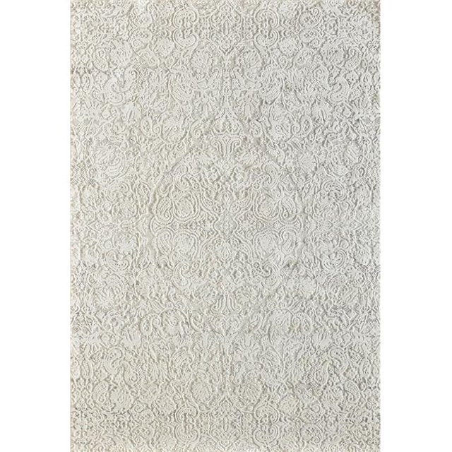 Dynamic Rugs QU4627040100 3 ft. 11 in. x 5 ft. 7 in. Quartz 27040 Rectangle Traditional Area Rug - 100 Ivory
