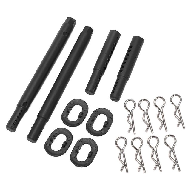 RC Body Mount Post Set Plastic RC Car Shell Holder with Steel Buckles for ZD Racing 1/7 EX07