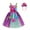 Purlpe Pink-Sleeveless, variant on IBTOM CASTLE Rainbow Candy Costume for Girls, Kids Candy Princess Tutu Dress with Hair Hoop Halloween Birthday Party Fancy Dress Up Outfit