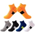 thumbnail image 5 of BULLPIANO 5 Pairs Boys Socks Ankle Athletic Sock Half Low Cut Socks For Little Big Kids, 5 of 6