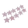 thumbnail image 3 of Rebanadas De Con De Estrella Para Decoración De Manualidades De Bricolaje De Patchwork (10 Piezas, Forma De Estrella De Con blanco Gloria colgantes de dijes de madera natural, 3 of 9