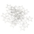 thumbnail image 5 of Bisel artesanal de resina para fabricación de joyas, biseles abiertos de acero inoxidable para bricolaje, colgante con marco hueco en forma de estrella, 30 Uds. S, 5 of 5