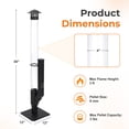 thumbnail image 6 of Aoodor Wood Pellet Heater with Rain Cap and Viewing Window for Patio Burning Flame, Portable Pellet Stove for Backyard, Camping, Beach, Garden, Balcony, 6 of 10