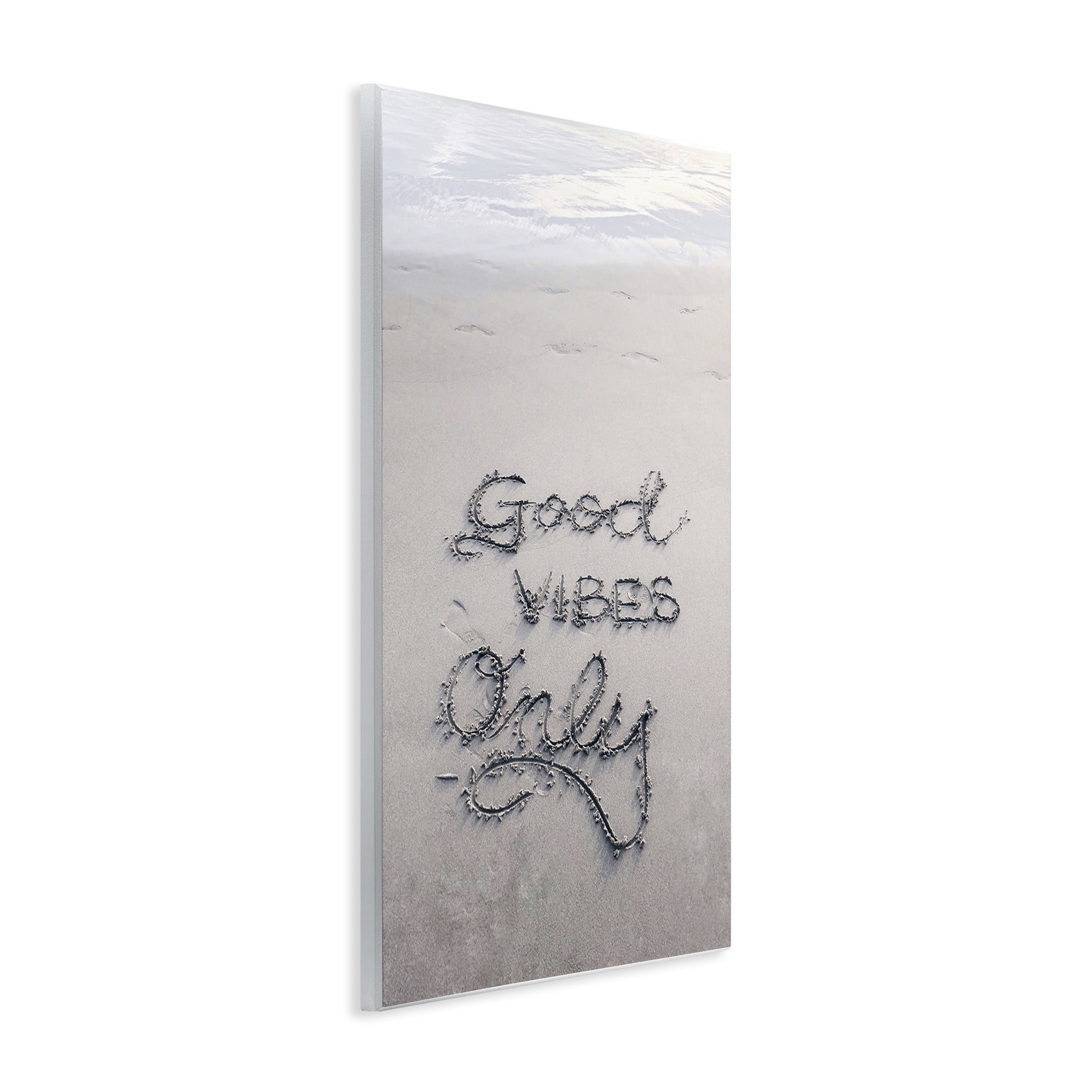 Stupell Industries Good Vibes Only in Sand Nautical & Beach Photography Unframed Art Print Wall Art, 10 x 15