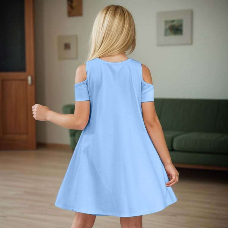 Gubotare Dresses for Little Girls Baby Girl Spring Floral Ruffle