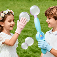 thumbnail image 2 of Elastic Bubble Wand for Kids Smoke Bubbles Machine with Party Colorful Lights, Outdoor Toys Easter Baskets Stuffers Gifts for Ages 3 4 5 6 7 8 Boys Girls(Blue), 2 of 7