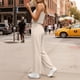 thumbnail image 5 of Pantalones Casuales para Mujeres Verano Cuello en V Color Sólido Bolsillo sin Mangas Pantalones Largos Mono Poliéster Moda Casual, 5 of 7