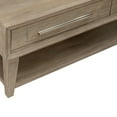 thumbnail image 2 of Liberty Furniture 3 Piece Living Room Set, Cocktail Table, 2 Round End Tables - Sandstone Oak Wood, 2 of 10