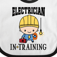 thumbnail image 4 of Inktastic Future Electrician in Training Boys Baby Bib, 4 of 4