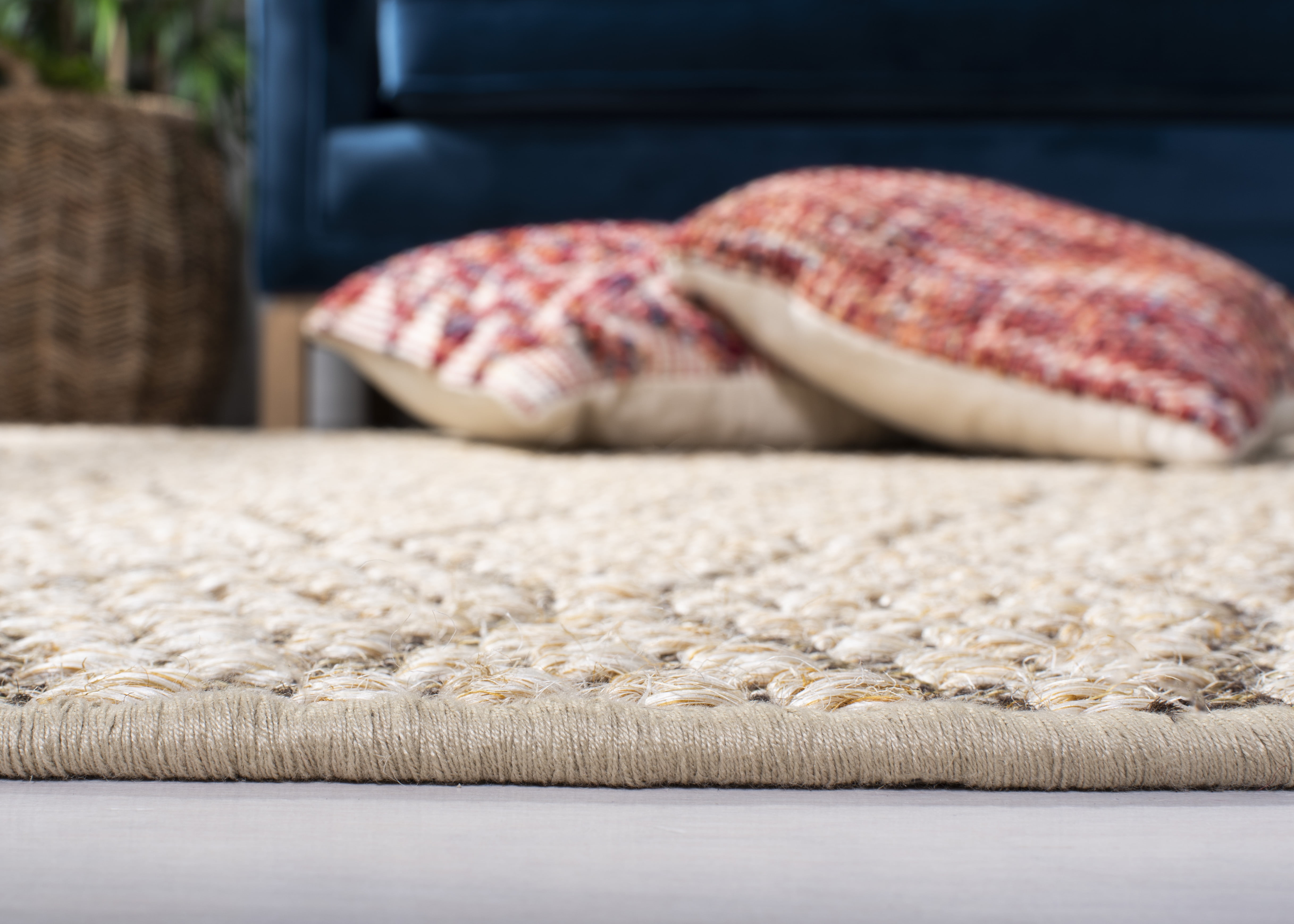 SAFAVIEH Palm Beach Bairre Geometric Area Rug, Beige/Brown, 5' x 8'