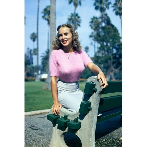 MovieMarket Janet Leigh Rare 1940s Color 24" x 36" Poster