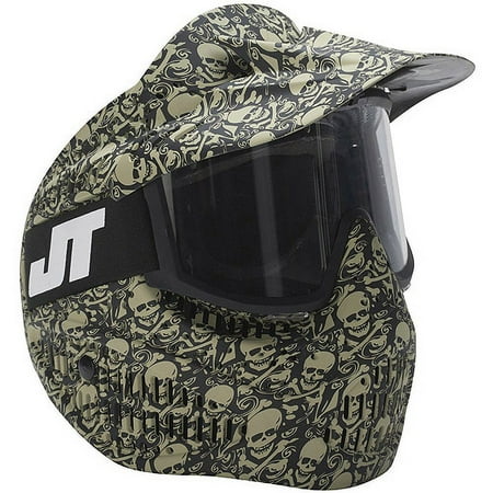 JT Elite Alpha LE Single Goggle, Olive Skull