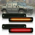 thumbnail image 4 of GTINTHEBOX Smoke Lens LED Side Marker Light for 2003-2009 Hummer H2 Amber/Red Front/Rear 4X, 4 of 12