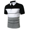 thumbnail image 3 of PBNBP Men's Polos Shirts Short Sleeve,Men's Polos Shirt Short Sleeve Knit Shirt Casual Lightweight Turn Down Collar Tops Slim Fit Muscle Shirt, 3 of 4