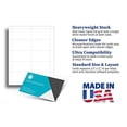 thumbnail image 4 of Heavyweight White Blank Business Card Paper - 100 Sheets / 1000 Business Cards - 80lb Cover / 218 gsm - Inkjet & Laser Printer Compatible - Standard 3.5 x 2 Inches, 4 of 4