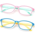 thumbnail image 1 of Paquete de 2 gafas bloqueadoras de luz azul para niños de 3 a 12 años, para computadora, 1 of 5