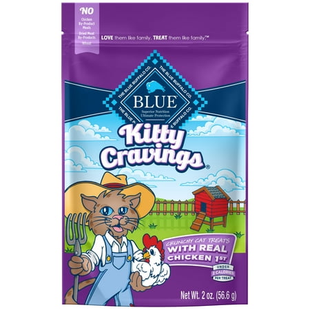 Blue Buffalo Kitty Cravings Chicken Recipe Crunchy Cat Treats, 2-oz