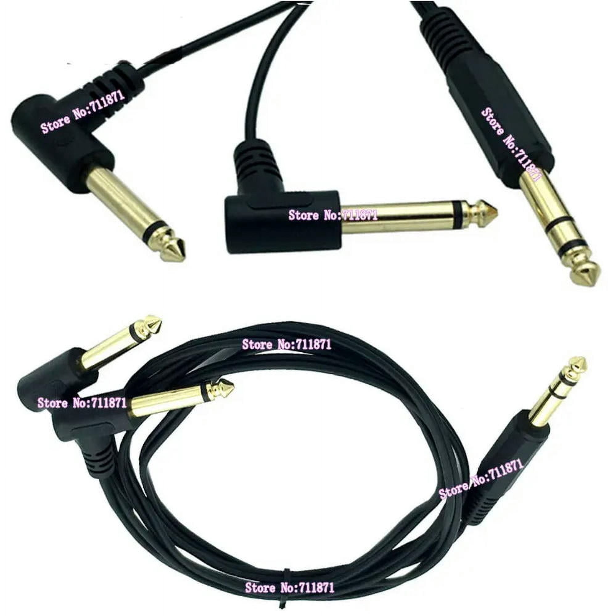 FOR 300cm TRS Stereo to Double TS Mono 6.35 Audio Cable Line 6.35mm 1/4 TRS Stereo Double TS Mono 90 Degree Right Angle Audio Line