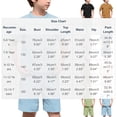 thumbnail image 3 of Fnooota Boys Summer Outfit Sets Size 10-12, Cotton Linen Short Sleeve Summer 2 Piece Kids' Clothing Sets Light Blue Size 11-12 T, 3 of 6