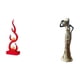 thumbnail image 1 of Escultura Moderna De Resina Con Forma De Dama En Llamas, Figura Tribal Abstracta De Fuego, Adorno Decorativo De Mesa Para Oficina, Patio, Escritorio, Estantería, Regalo De Inauguración De La, 1 of 8