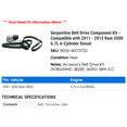 thumbnail image 2 of Serpentine Belt Drive Component Kit - Compatible with 2011 - 2012 Ram 3500 6.7L 6-Cylinder Diesel, 2 of 2