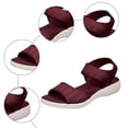 thumbnail image 5 of Rokment Women's Orthopedic Walking Sandals Lightweight Comfortable Mesh Stretchy Open Toe Memory Foam Arch Support Slip on Sports Summer Shoes for Plantar Fasciitis G Size 9.5, 5 of 7