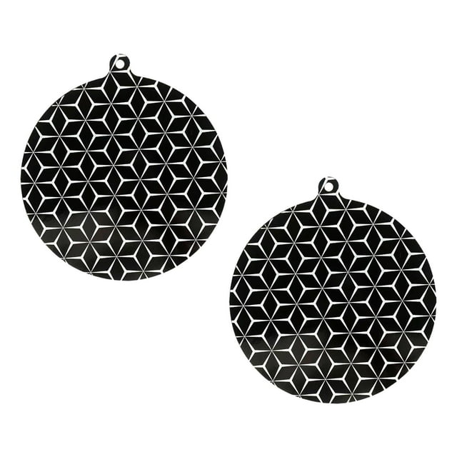 tamizeot 2x Induction Cooktop Protect Mat for Kitchen 22CM Stove Cooktop Cover Induction Black 22CM