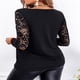 thumbnail image 5 of Camisetas divertidas para mujer, camisetas con hombros descubiertos, camisetas de manga larga de Color sólido, camisas holgadas, blusas, camisetas Pompotops gfhjh22592, 5 of 7