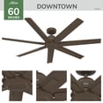 thumbnail image 4 of Hunter 60 inch Downtown ENERGY STAR® Matte Bronze Damp Rated Ceiling Fan and Wall Control, 4 of 15