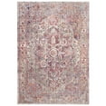 thumbnail image 5 of SAFAVIEH Valencia Autumn Distressed Oriental Polyester Area Rug, Ivory/Red, 8' x 10', 5 of 6
